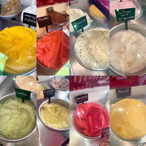 Saveurs d'Antan, Collioure ice cream, glace fruit, biscuits