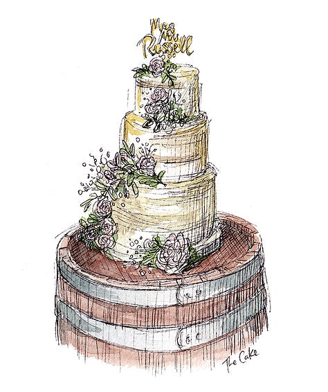 Drawings from weddings I have attended as MyWeddingSketcher