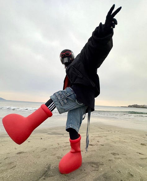 MSCHF Big Red Boots 
