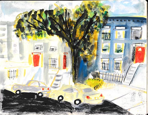 Beth Spencer's travel sketches from New York City
