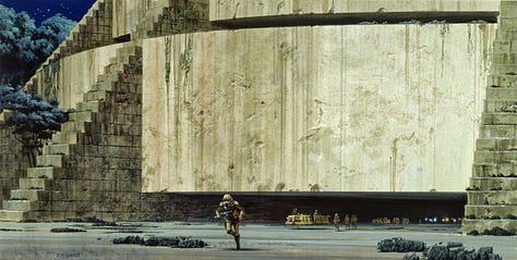 A variety of Ralph McQuarrie's original concept art for Lucasfilm, including multiple space scenes and enchanting scenery on Coruscant, Mustafar, and Dagobah.