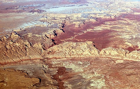 Dip-Slip Faults (L to R): San Rafael Reef Utah, dip-slip diagram, Canyonlands National Park