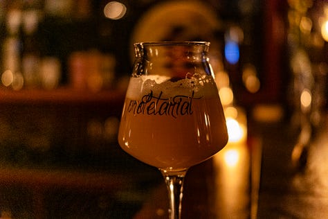 dark scenes of beer in a bar setting