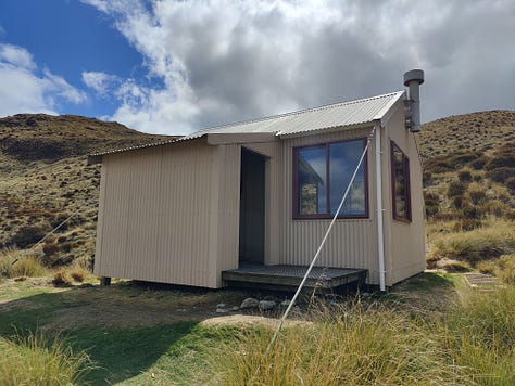 Carroll Hut, Kellys Hill and surrounding landscape