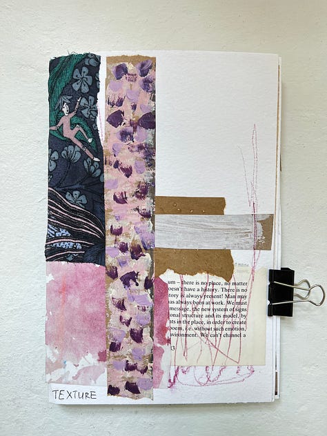 More mixed media collage pages