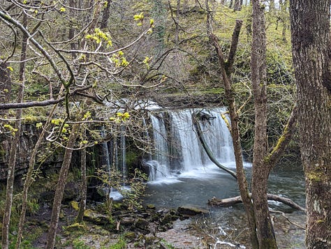 waterfalls in the Brecon Beacons