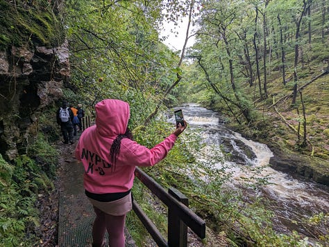 guided walk of the waterfalls of the BBNP with Wales Outdoors