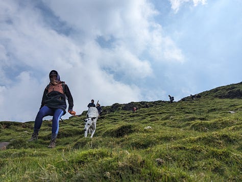 hiking on pen y fan in the brecon beacons