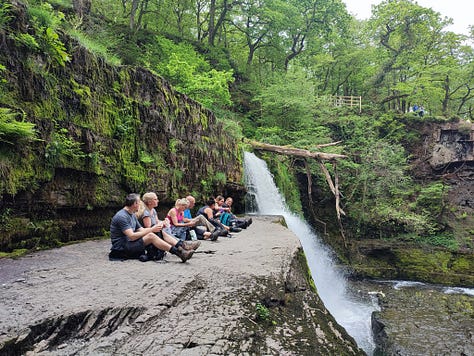 waterfall walk in the brecon beacons