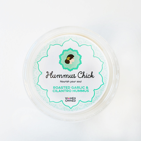 Hummus Chick offers three flavors: Classic, Roasted Garlic & Cilantro and Smoky Chipotle