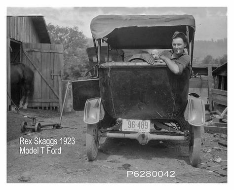 Ena Skaggs and Connie Steele, Eugene Mitchell Skaggs, Garland Skaggs, Miles A. Skaggs, Miles Skaggs home, Parthenia Alice Cole Skaggs, Rev. William Wills Skaggs, Rex and Laura Skaggs, Rex Skaggs