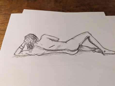 nude male life drawing in cardiff