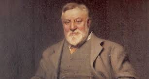Arthur Lasenby Liberty (the founder of Liberty) and images of the original 'bazaar' style interiors and fabric rooms.