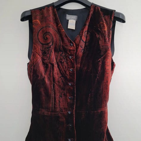 Free Lance. Balenciaga. Wrangler. Paco Rabanne. Cacharel. Vintage. Silk. Flowers. Leather. Denim. Velvet.