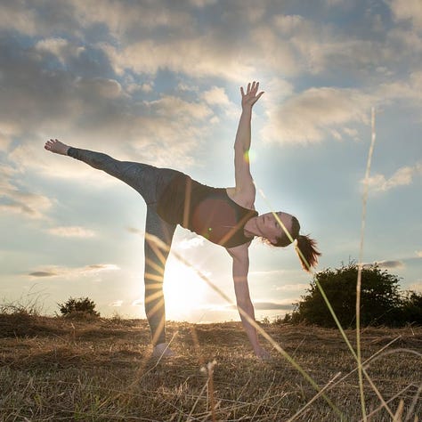 Vitruvian Man, Star Jump, Half Mood Pose, Ardha Candrasana