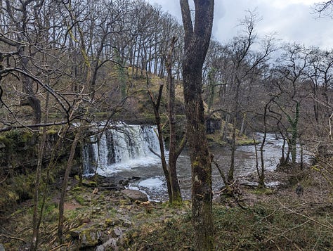 walking hiking in the waterfalls area of the Brecon Beacons