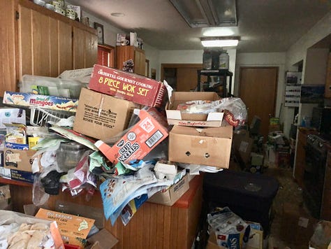 before, during and after hoarder house renovations