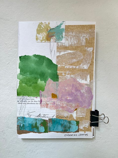 More mixed media collage pages