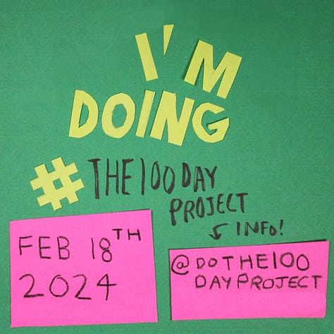 Images to announce #The100PayProject