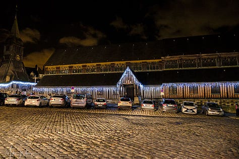 Outside the Sainte-Catherine church in Honfleur