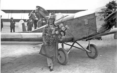 French aviators Hélène Boucher, Raymonde de Laroche, and Maryse Bastié.