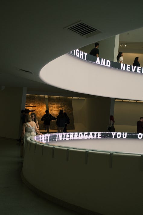 An afternoon at the Guggenheim art museum photographs by food and travel writer Courtney Jill Bishop.