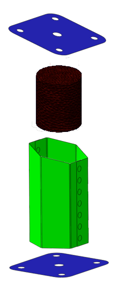 A Crash Box with High Energy-Absorption Capacity Induced by Material Enhancement