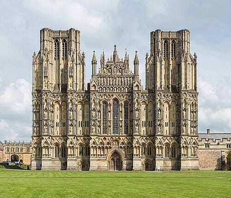 Goudge's three cathedral cities of residence: Wells, Ely and Oxford.