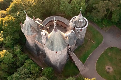 Various scenes from tourism locations in Wales 