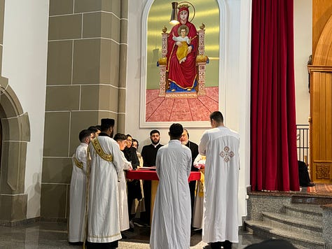 Images of a liturgical church service