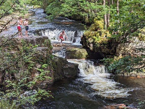 guided walk waterfalls brecon beacons