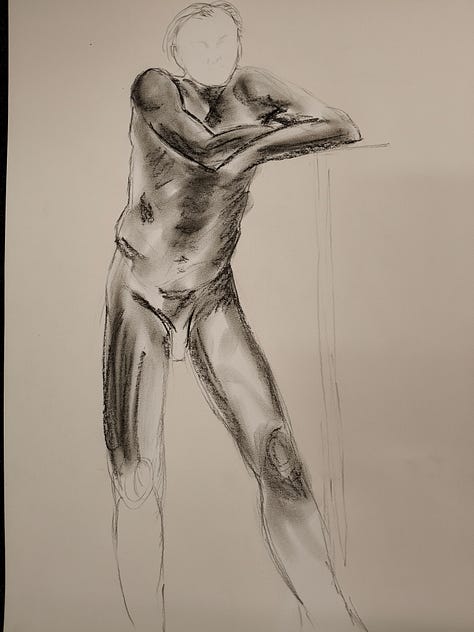 sketches of a life model