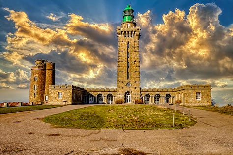 The two lighthouses of Cap Frehel