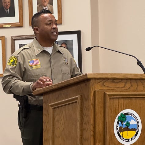 Alice Lawson, Jen DeFalco and Lieutenant Al Huff issues facing the unhoused in Twentynine Palms. (Photos: Cindy Bernard)