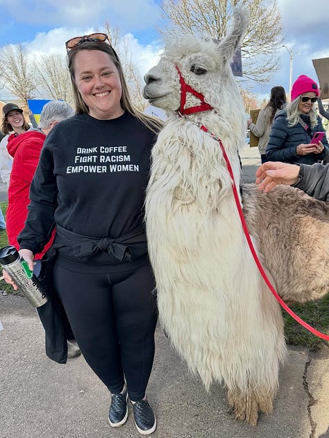 Several photos of protesters around the country with signs opposing the Trump administration and Elon Musk