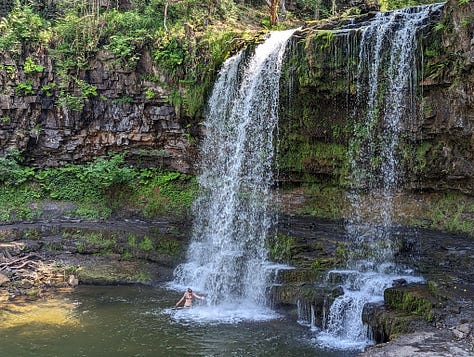 waterfall walk in the brecon beacons