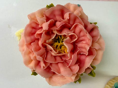 Beautiful cupcakes decorated to look like flowers