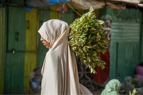 The khat market in Aweday