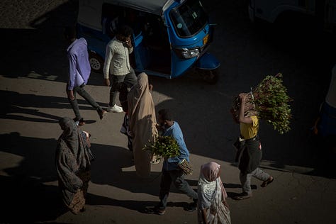 The khat market in Aweday