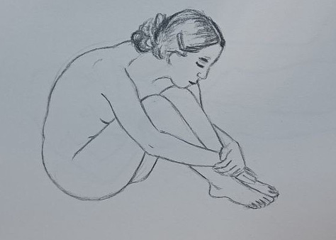life model sketches in cardiff life drawing