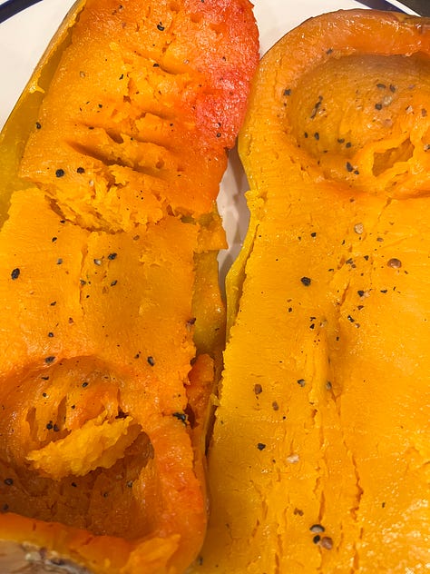 Roasted butternut squash