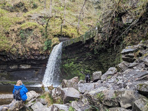 images of waterfalls in the Brecon Beacons