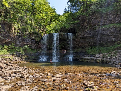 waterfall walk in the brecon beacons