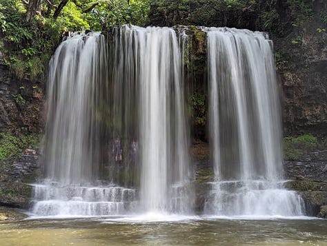 guided waterfall walking in the Brecon Beacons National Park