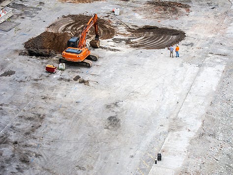 Steve Butcher photos of Cherry St construction