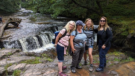 guided walk waterfalls brecon beacons