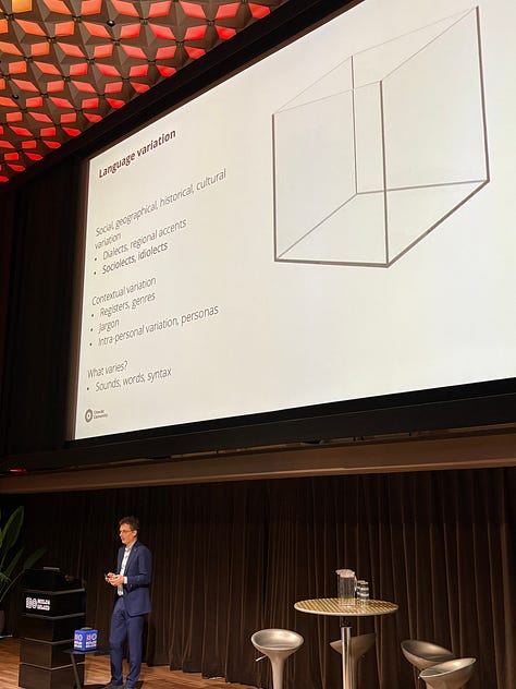 photos of speakers and panelists at Dutch Speech Tech Day
