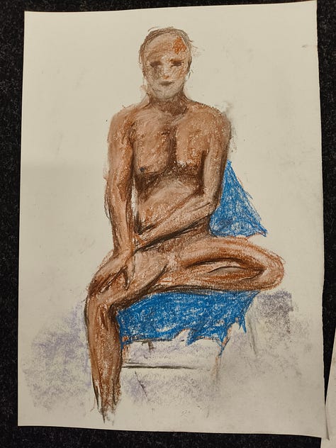 sketches of a life model