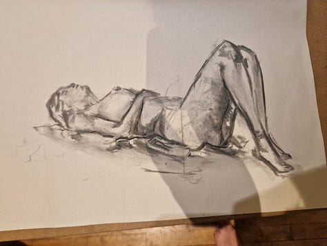 life drawing model in Cardiff