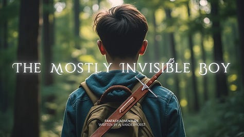 Pitch deck images for Mostly Invisible Boy. More to come...